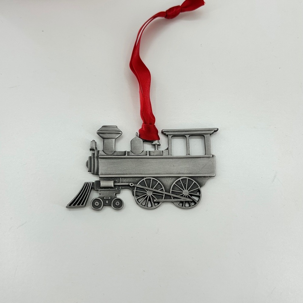 Gloria Duchin Genuine Pewter Train Collectible Christmas Ornament locomotive new